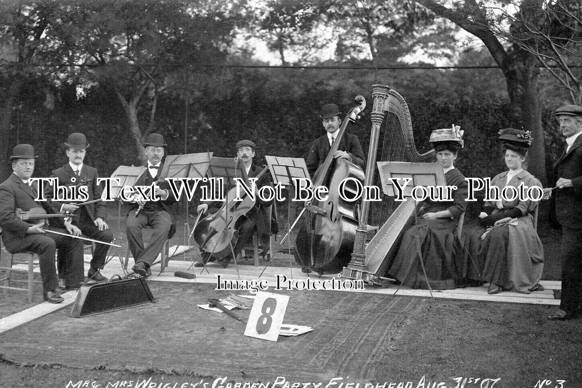 YO 12246 Mr & Mrs Wrigleys Garden Party, Field Head, Halifax, Yorksh JB Archive