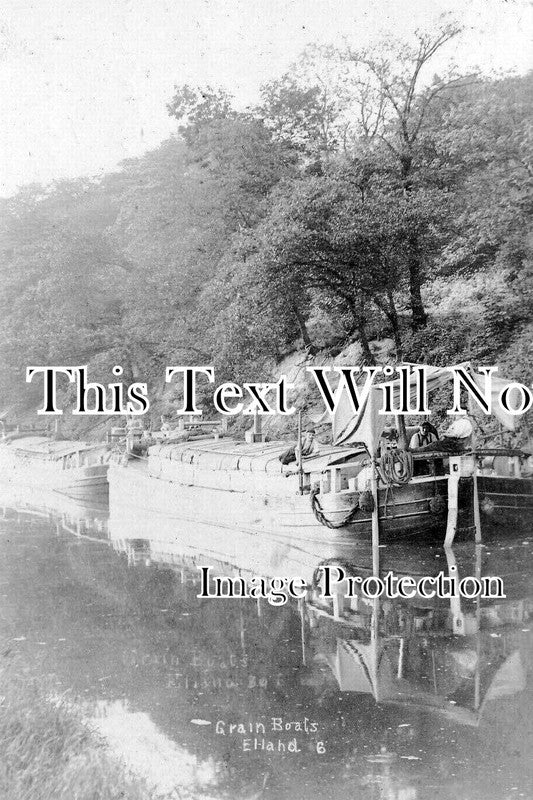YO 12287 - Grain Boats On Canal At Elland, Yorkshire