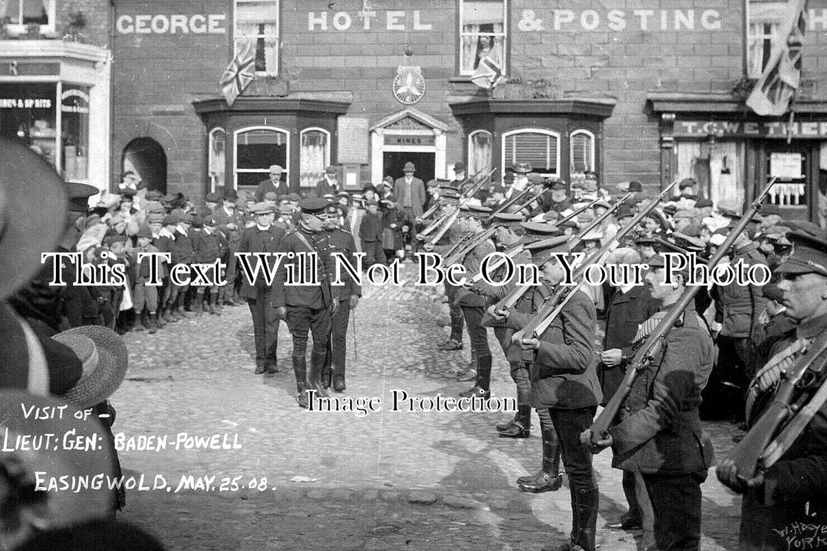 YO 12295 - Baden Powell At Easingwold, Boy Scouts, Yorkshire 1908