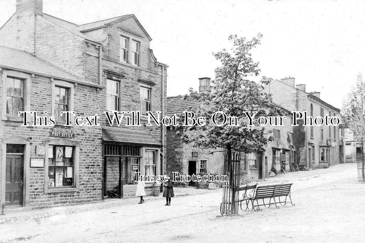 YO 12350 - Grassington Post Office, Yorkshire c1915