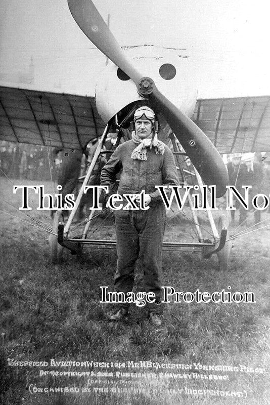 YO 12382 - Harold Blackburn, Sheffield Aviation Week, Yorkshire 1914