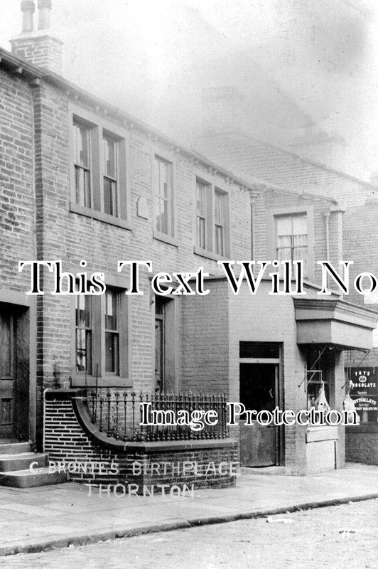 YO 12392 - Charlotte Brontes Birthplace, Thornton, Bradford, Yorkshire