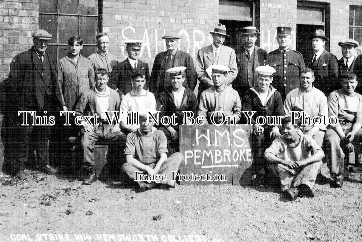 YO 12626 - Coal Miners Strike, Hemsworth Colliery, Yorkshire 1919