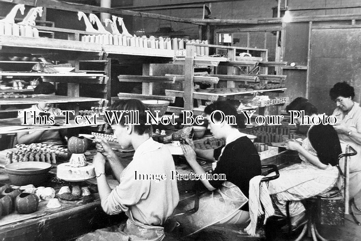 YO 12634 - Slip Decorating Department, Hornsea Pottery, Yorkshire