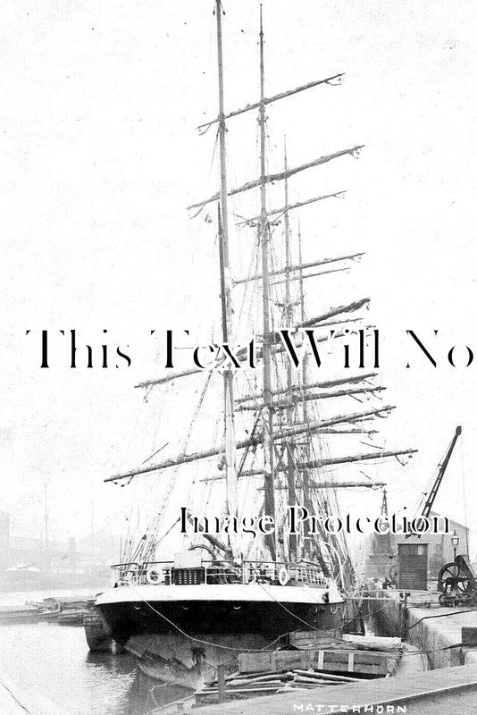 YO 12682 - Sailing Ship Matterhorn, Hull, Yorkshire c1905