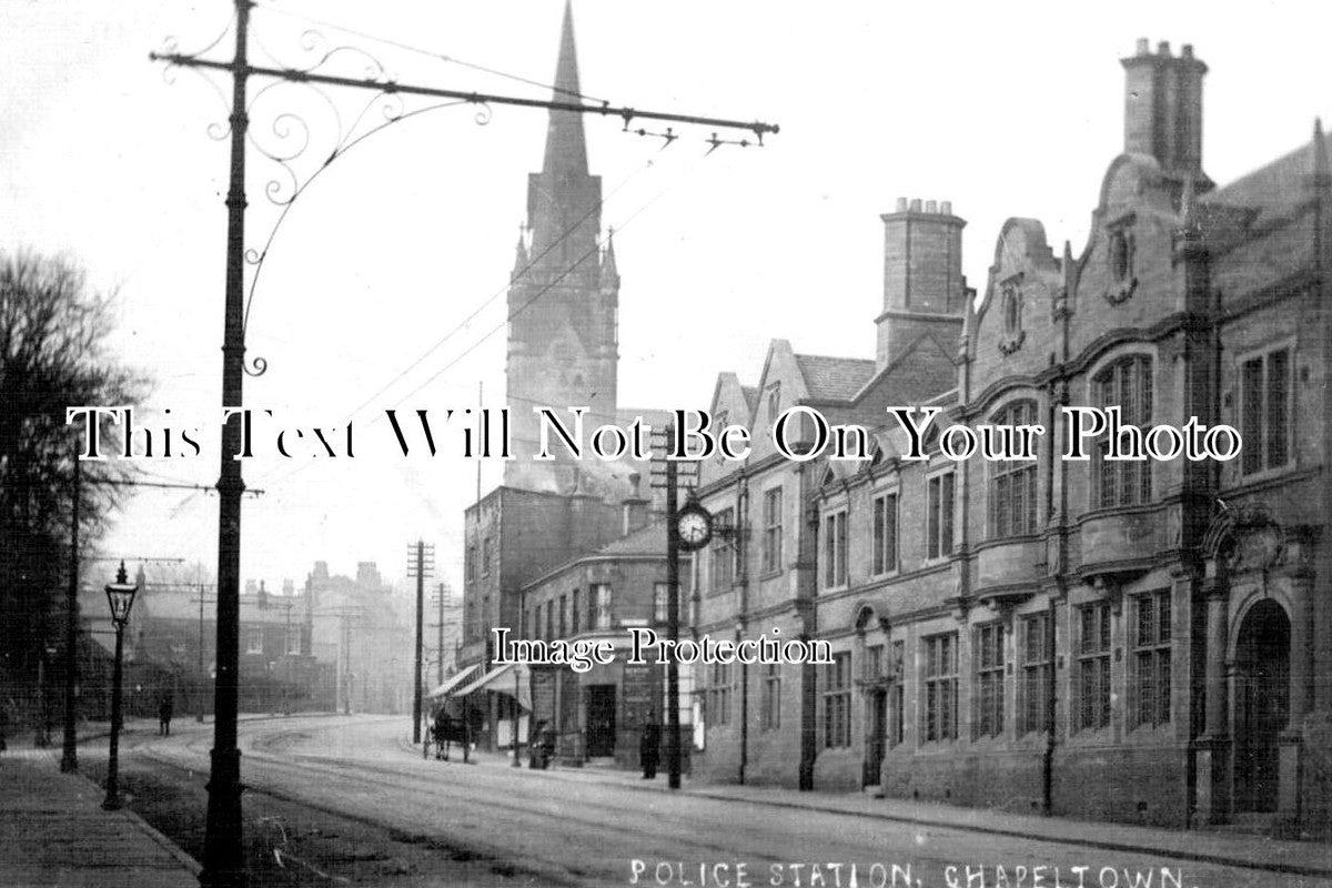YO 12797 - Chapeltown Police Station, Leeds, Yorkshire c1906