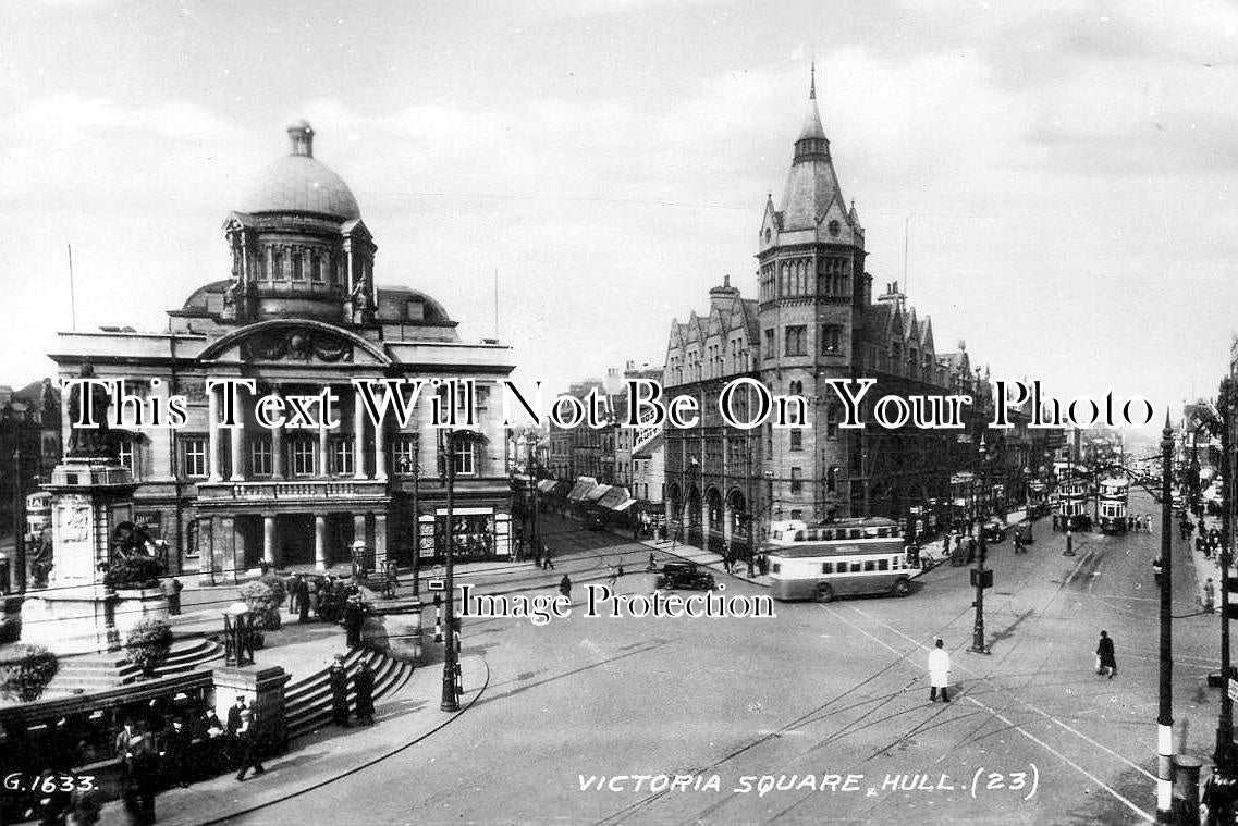YO 12817 - Victoria Square, Hull, Yorkshire c1939