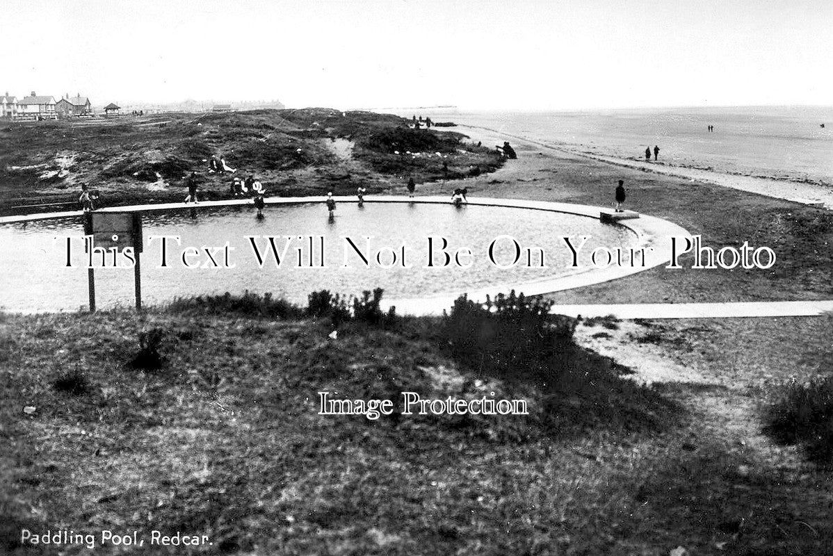 YO 12961 - Paddling Pool, Redcar, Yorkshire