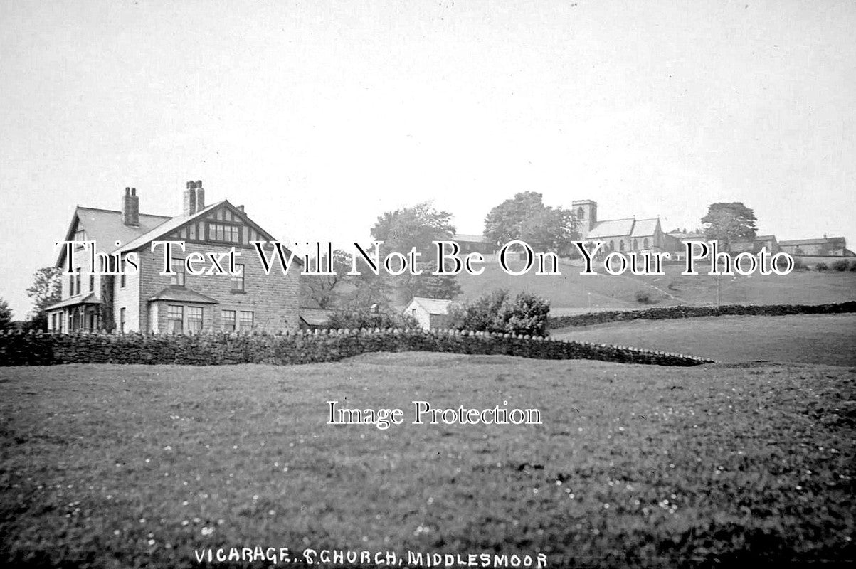 YO 13315 - Vicarage & Church, Middlesmoor, Yorkshire