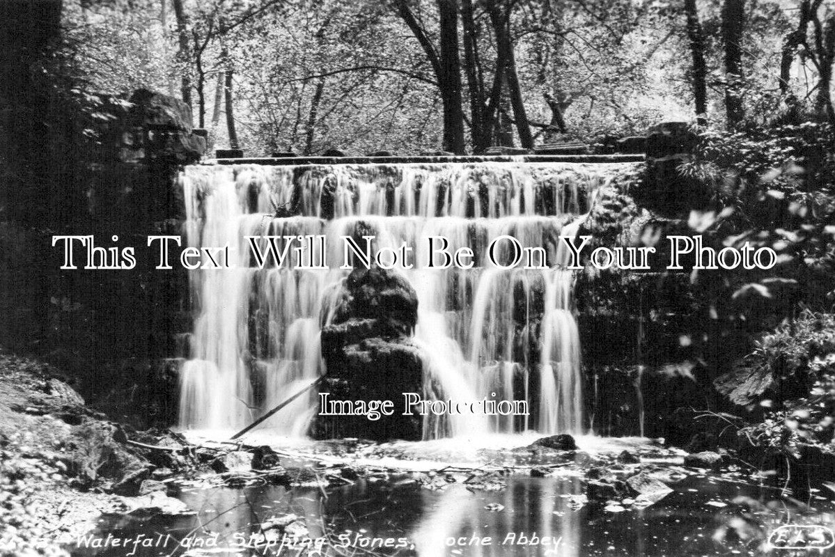 YO 13345 - Waterfall, Roche Abbey, Maltby, Yorkshire