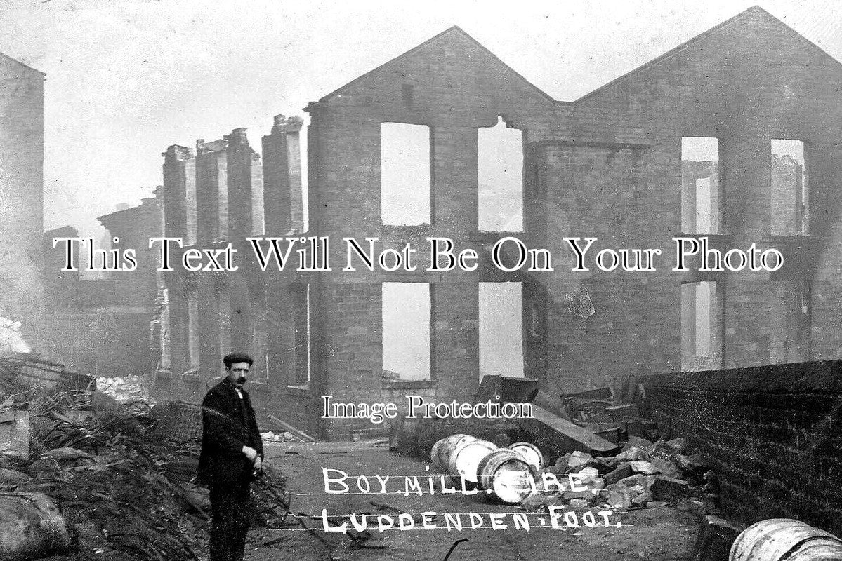 YO 13380 - Boy Mill Fire, Luddenden Foot, Halifax, Yorkshire