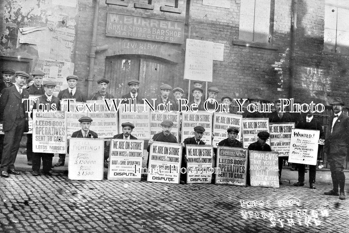YO 13467 - Leeds Boot Operatives On Strike, Yorkshire