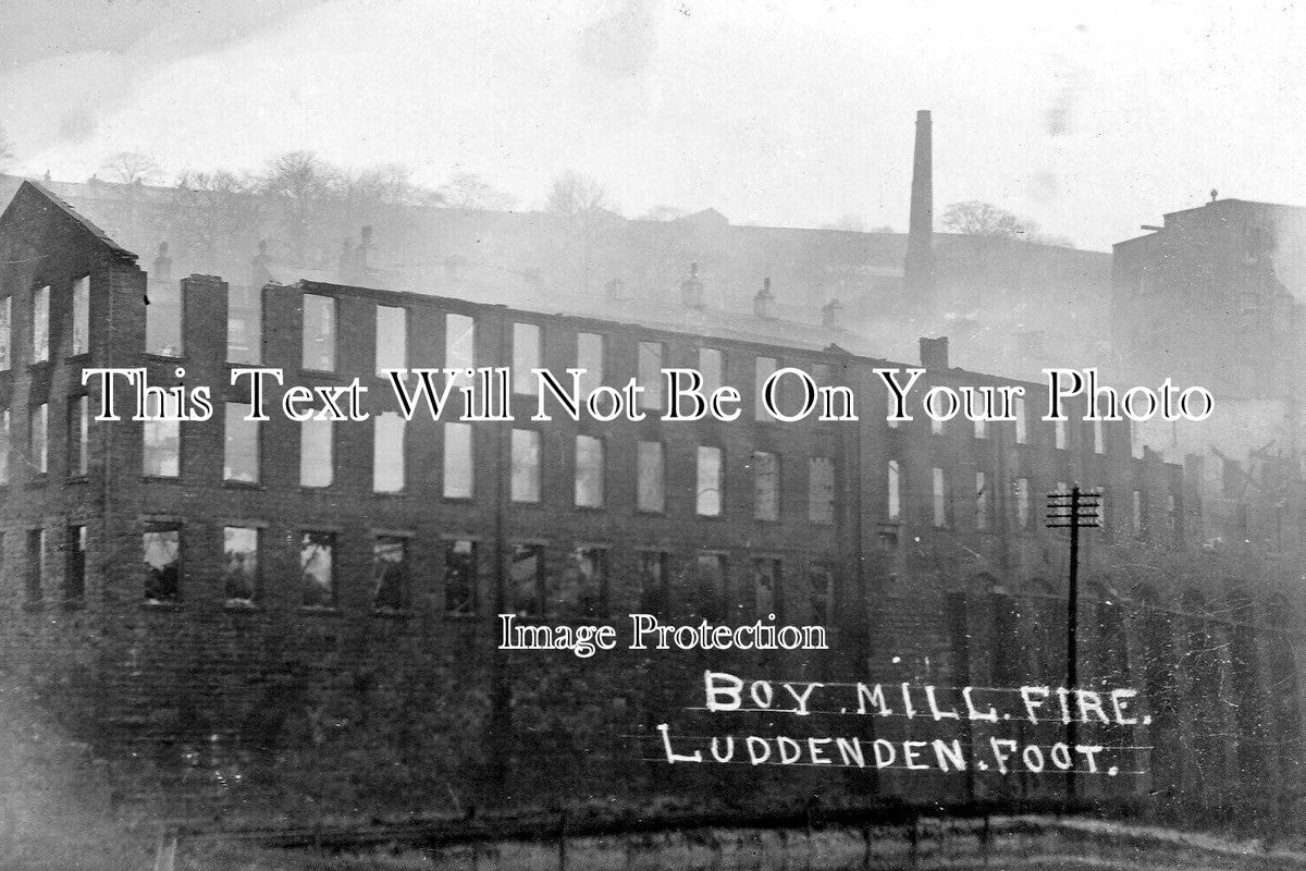 YO 13547 - Boy Mill Fire, Luddenden Foot, Yorkshire