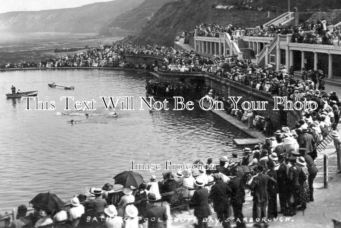 YO 13568 - Bathing Pool, South Bay, Scarborough, Yorkshire