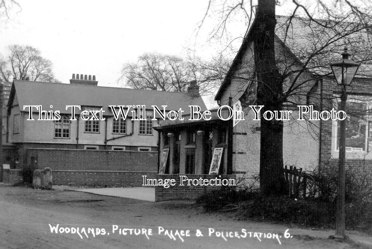 YO 13604 Woodlands Picture Palace & Police Station, Yorkshire JB