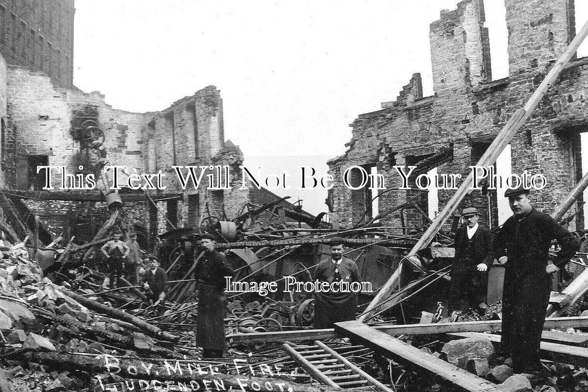 YO 13667 - Boy Mill Fire, Luddenden Foot, Halifax, Yorkshire