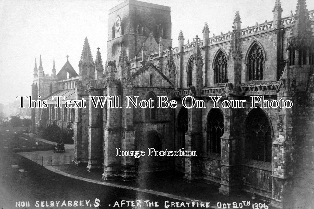 YO 143 - Selby Abbey After The Great Fire Of 1906, Yorkshire