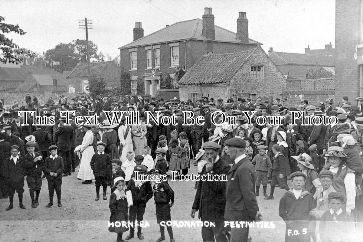 YO 1487 - Hornsea Coronation Festivities, Yorkshire