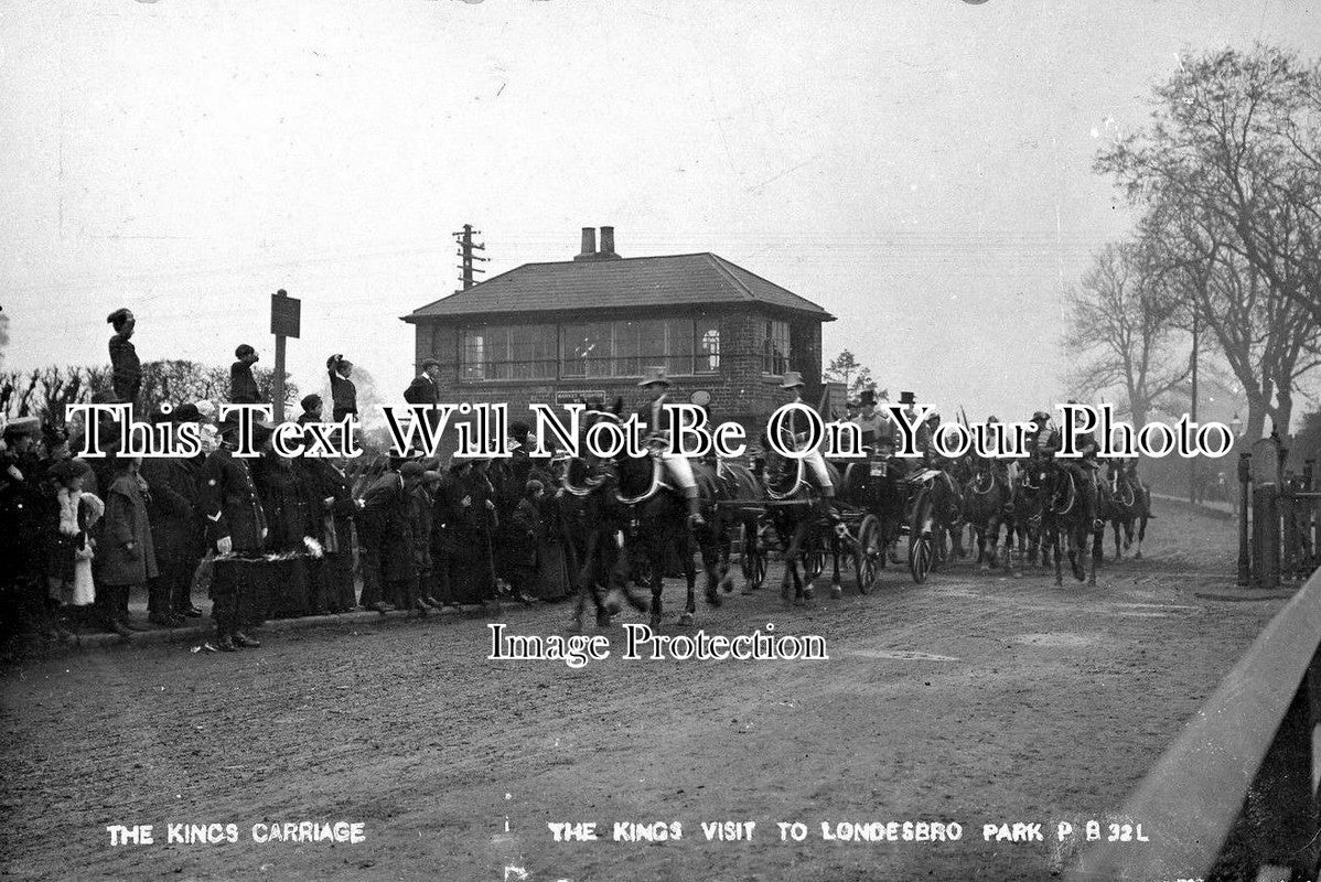YO 1709 - Visit Of The King, Londesbro Park, Market Weighton, Yorkshire