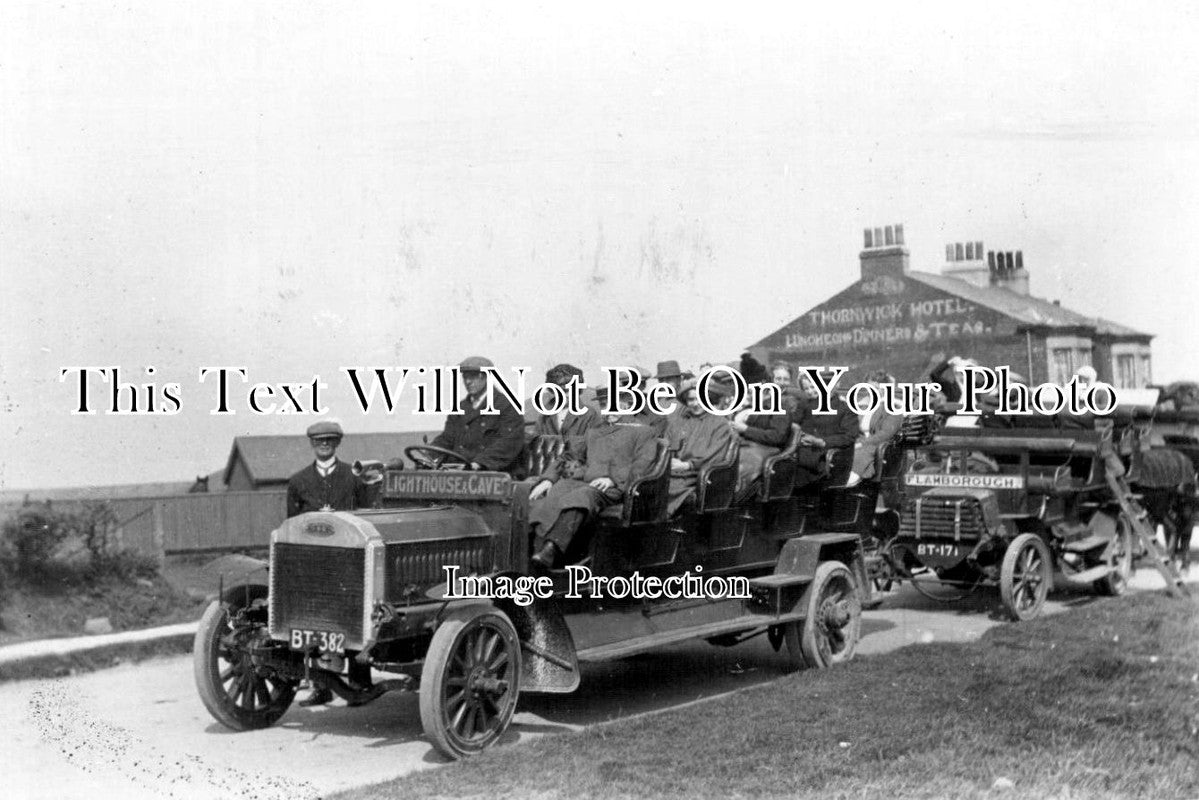 YO 1849 - Charabanc Outing, Thornwick Hotel, Near Flamborough, Yorkshire