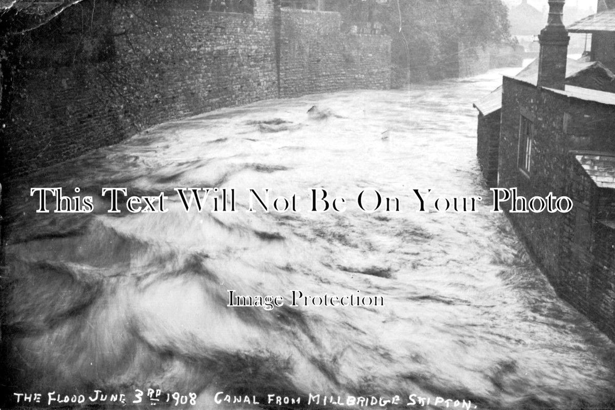 YO 2334 - The Flood, Mill Bridge, Skipton, Yorkshire 1908