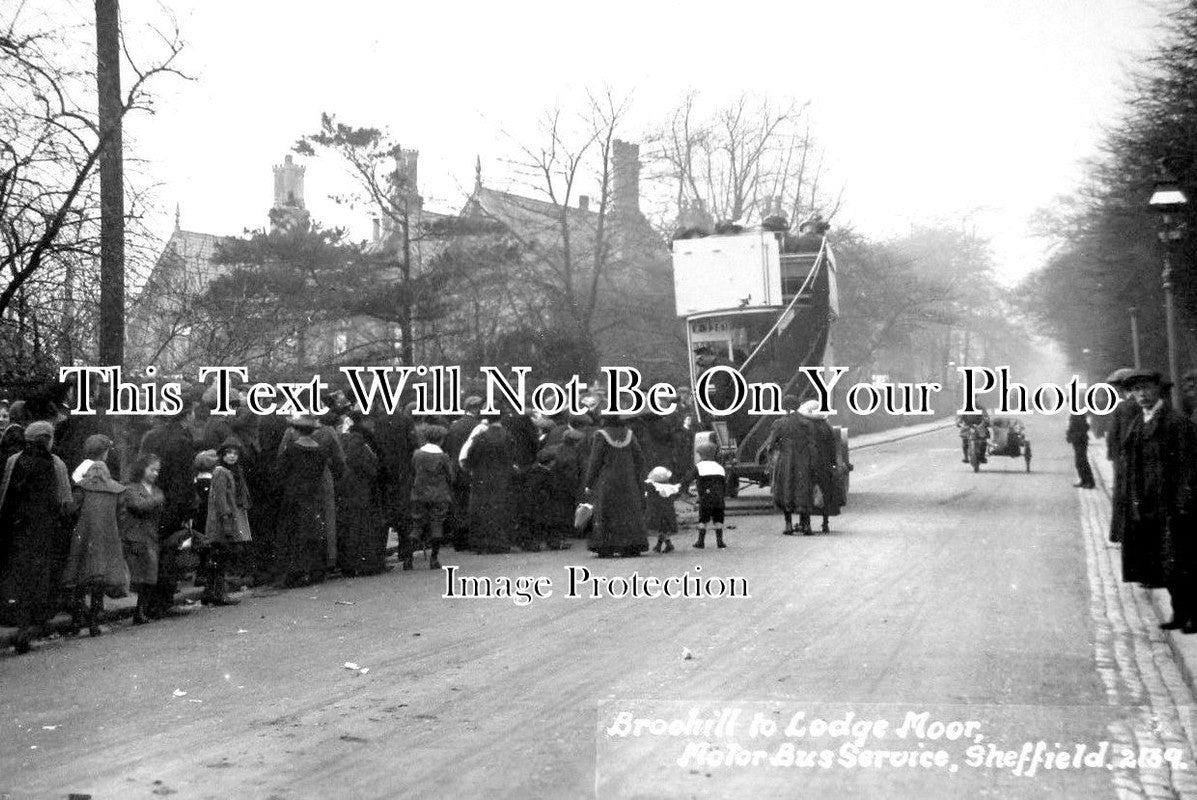 YO 3130 - Motor Bus Service, Brookhill To Lodge Moor, Sheffield, Yorkshire