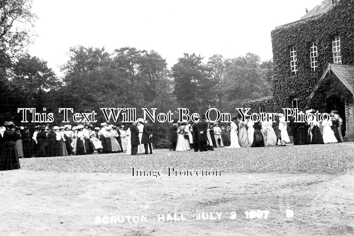YO 3322- Scruton Hall, Yorkshire 1907