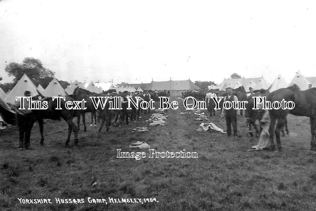 YO 3468 - Yorkshire Hussars Camp, Helmsley, Yorkshire c1909