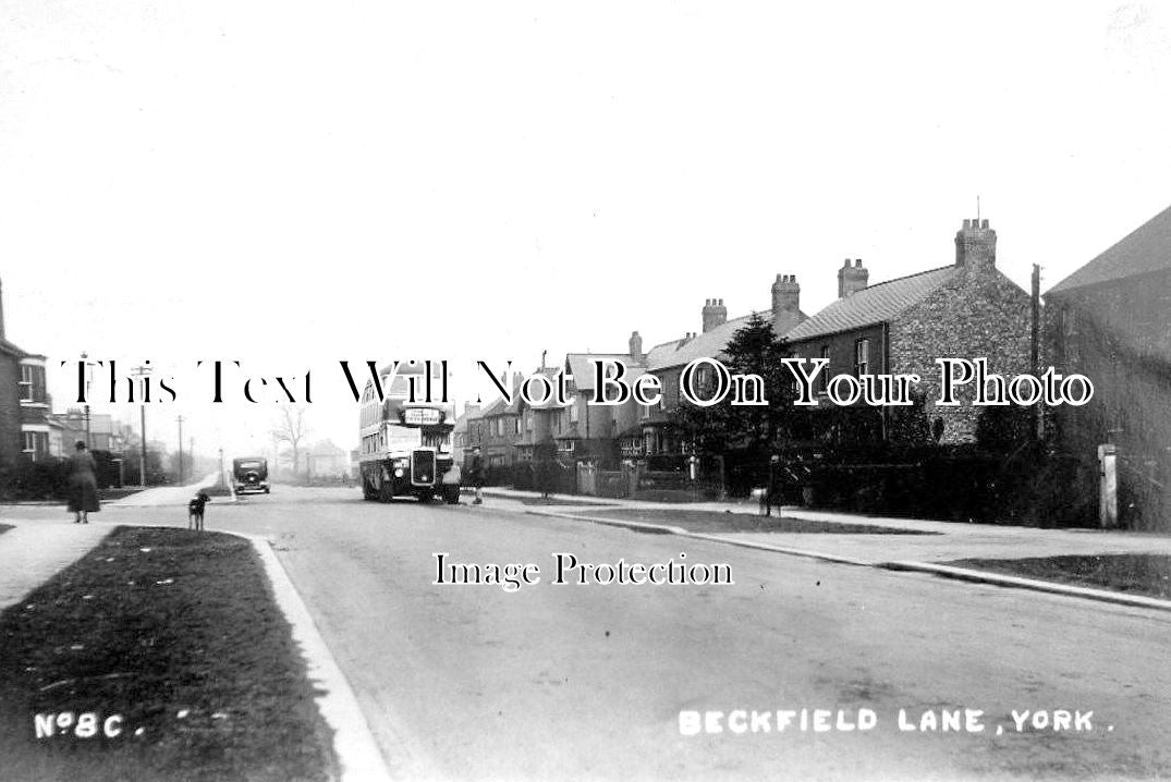 YO 3737 - Beckfield Lane, York, Yorkshire c1936