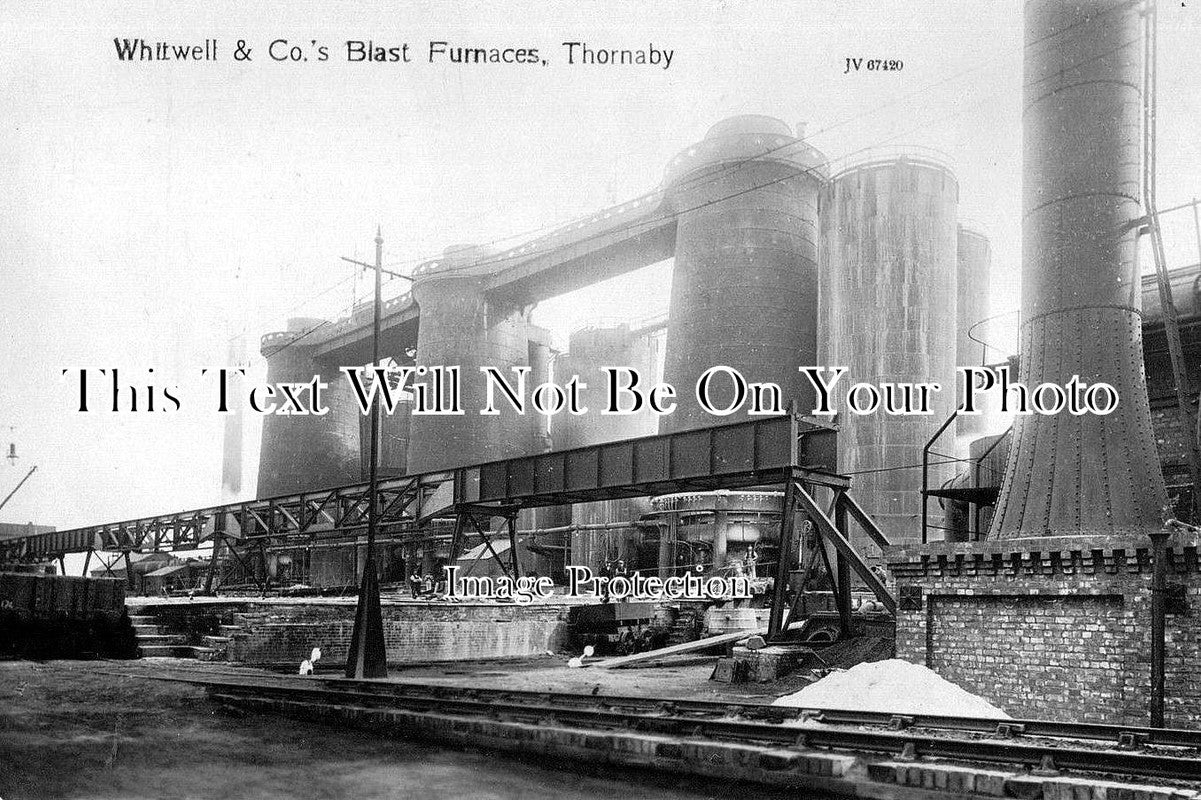 YO 390 - Whitwell & Co Blast Furnaces, Thornaby, Stockton, Middlesborough, Yorkshire