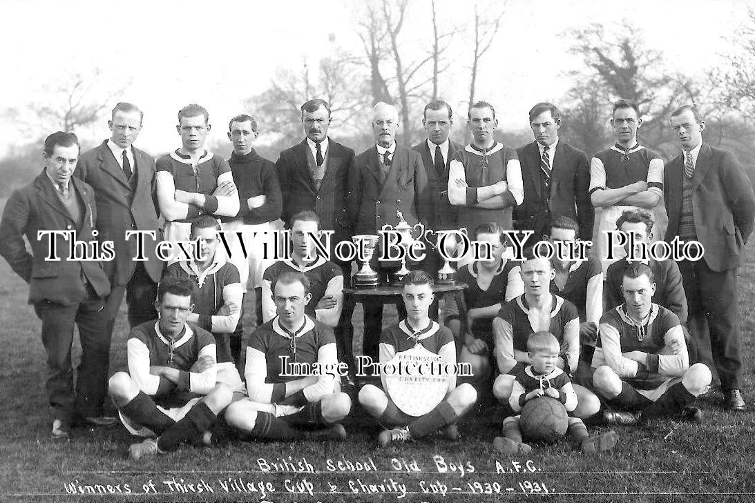 YO 4246 - Thirsk Village Cup Winners Football Club, Yorkshire 1930-31