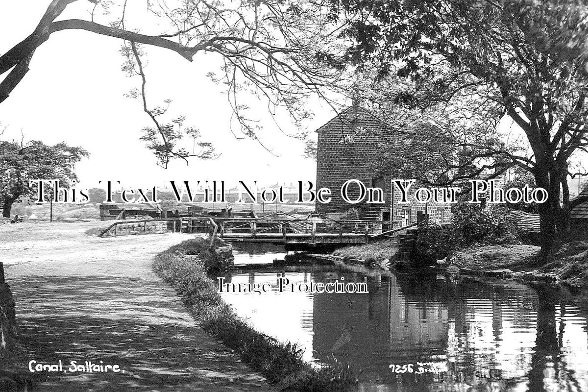 YO 4276 - Canal At Saltaire, Yorkshire