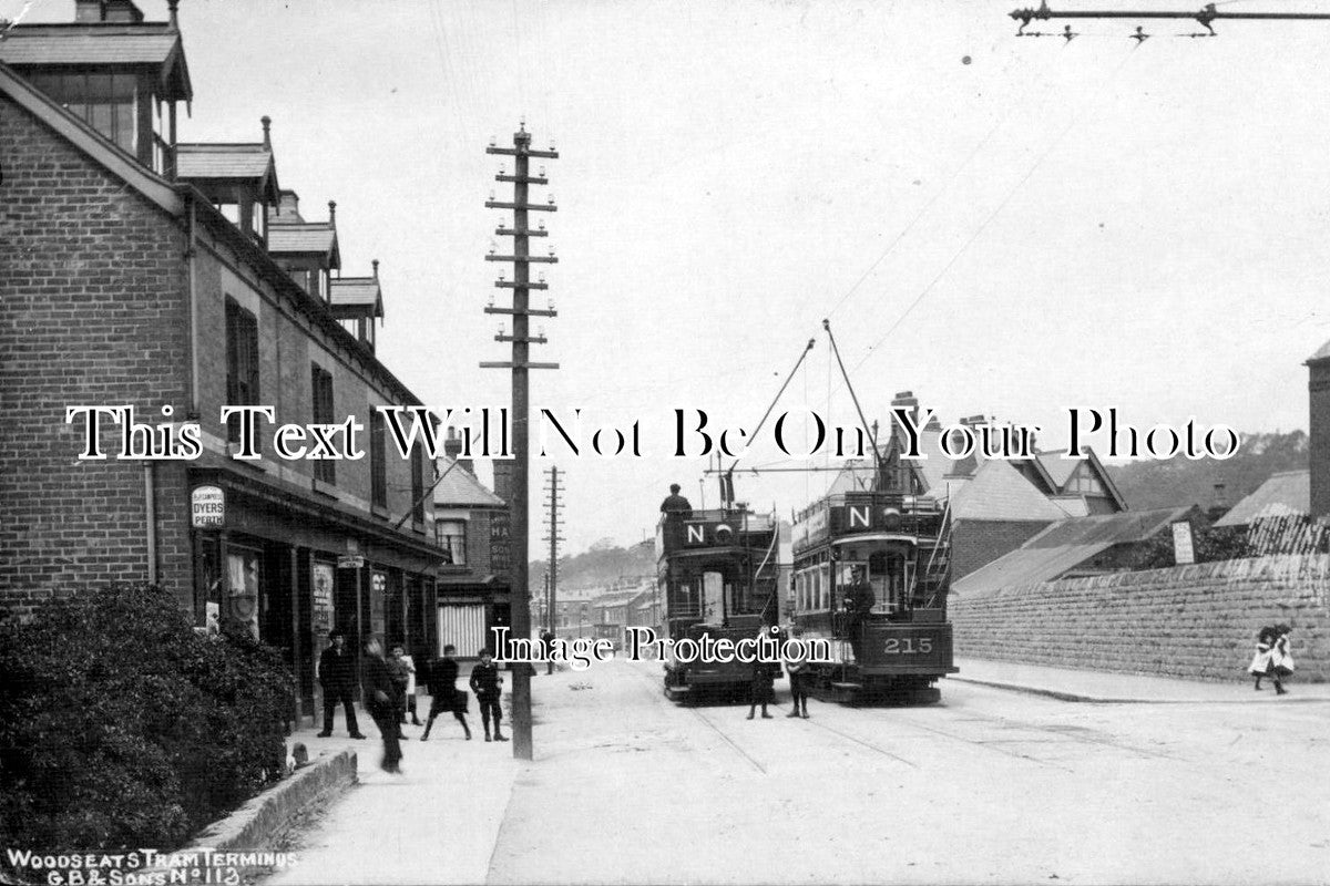 YO 443 Tram Terminus, Woodseats, Sheffield, Yorkshire JB Archive