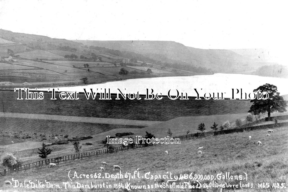 YO 4574 - Dale Dike Dam Near Sheffield, Yorkshire