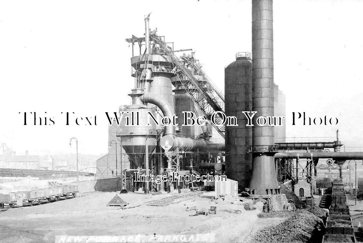 YO 4622 - Parkgate Steelworks Steel Works Furnace Rotherham, Yorkshire c1905
