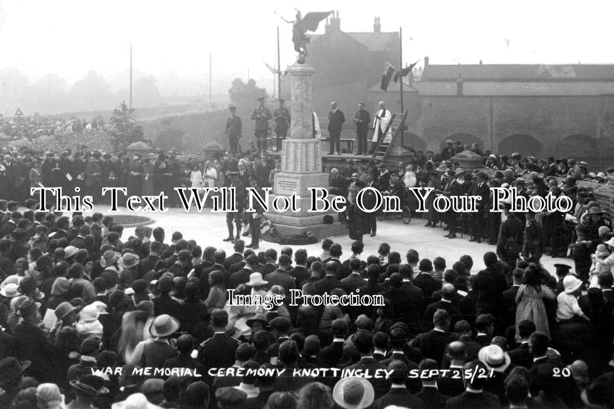 YO 4627 - Knottingley War Memorial Ceremony, Yorkshire 1921