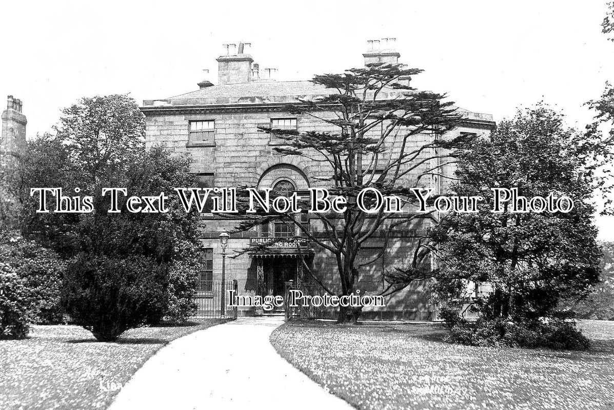 YO 4649 - Library Room Entrance, Hillsborough Hall, Sheffield, Yorkshire 1906