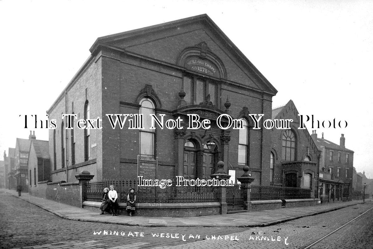 YO 4661 - Whingate Wesleyan Chapel, Armley, Leeds, Yorkshire c1905