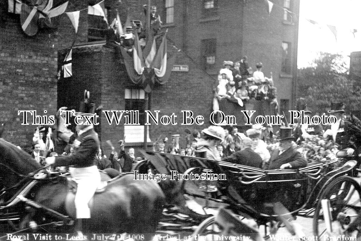 YO 5157 - Royal Carriage, Royal Visit To Leeds, Yorkshire 1908