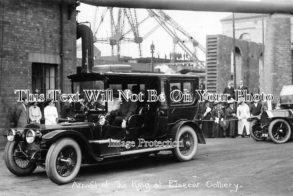 YO 522 - King George V Visit To Elsecar Colliery, Wentworth Woodhouse, Yorkshire 1912