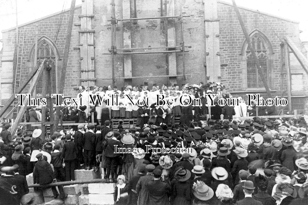 YO 5263 - St Barts Stone Laying Ceremony, Marsden, Yorkshire 1910