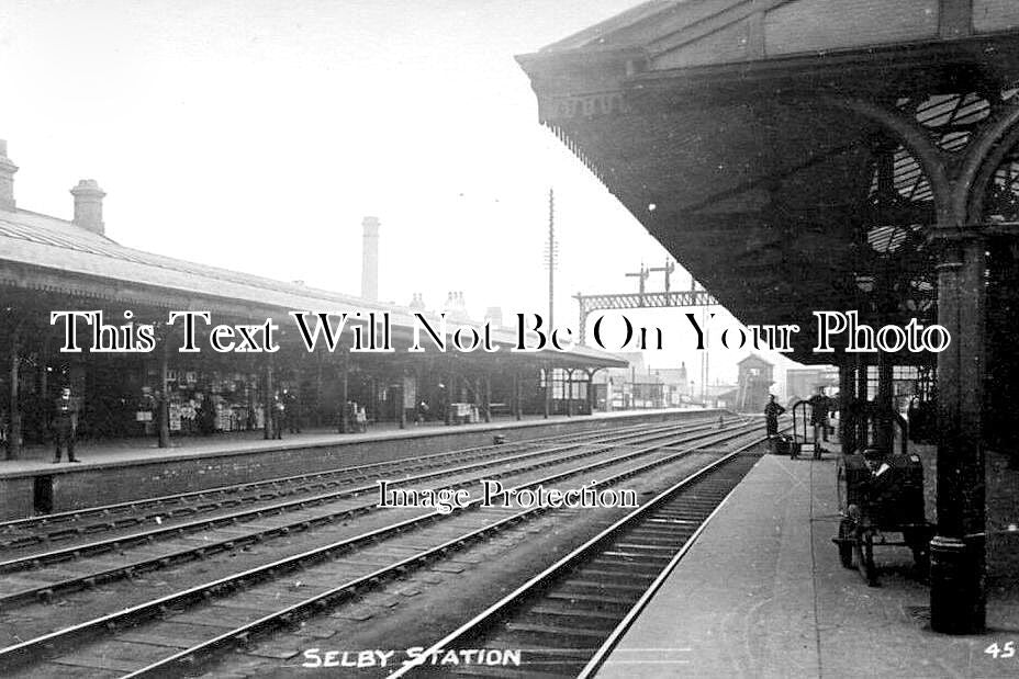 YO 5358 - Selby Railway Station, Yorkshire c1914