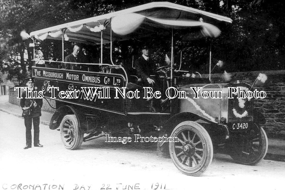 YO 5399 - Mexborough Motor Bus, Yorkshire 1911