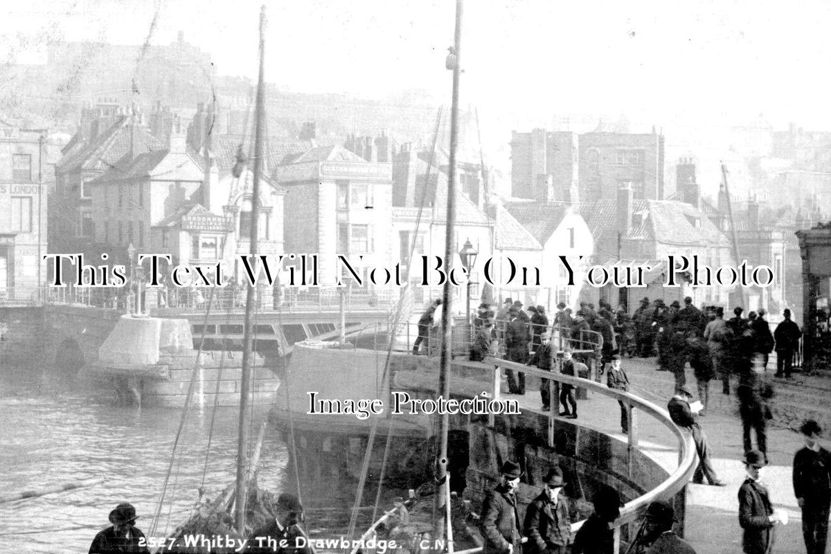 YO 5427 - The Draw Bridge, Whitby, Yorkshire c1907