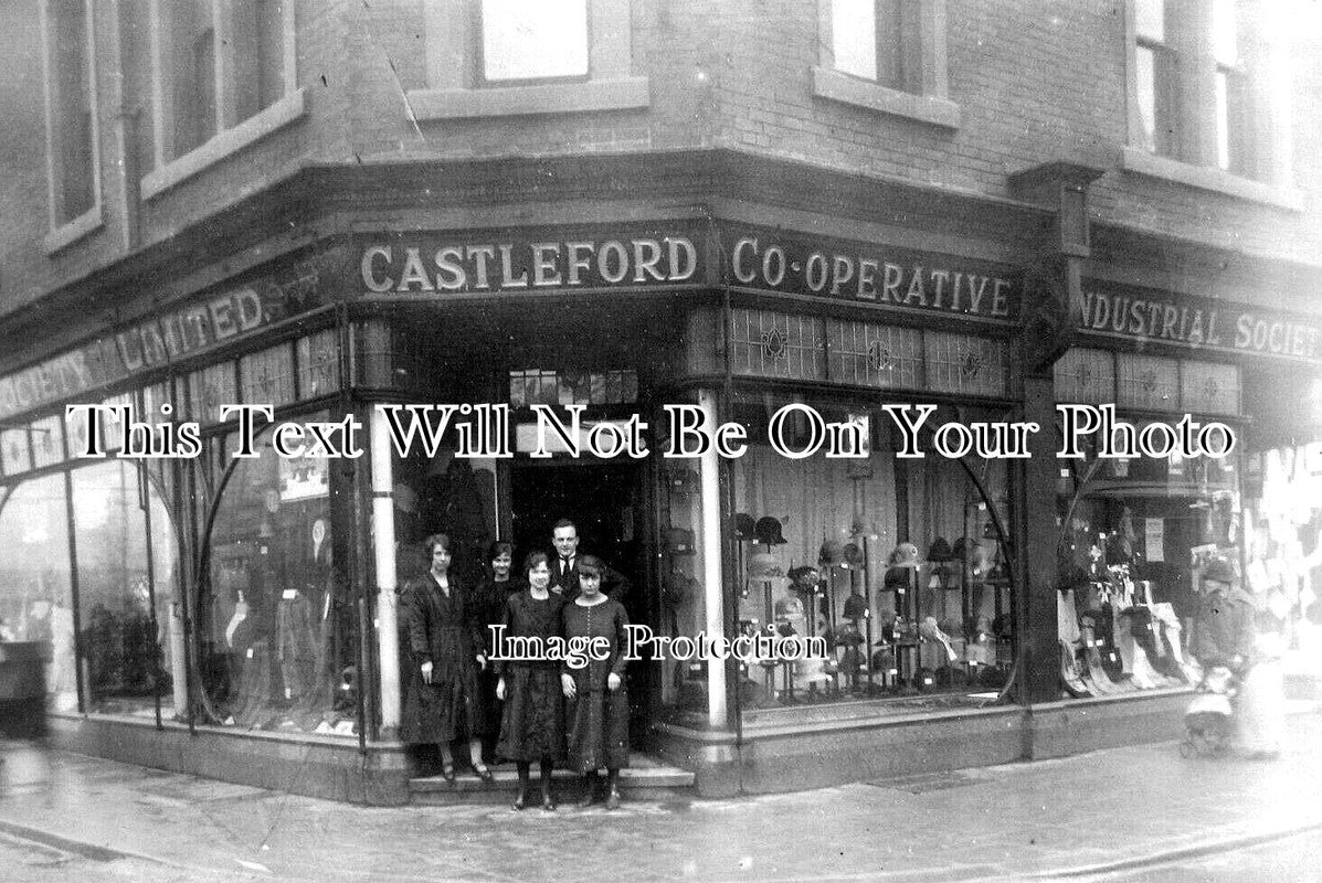 YO 5588 - Castleford Co-Operative Shop Front, Yorkshire c1920