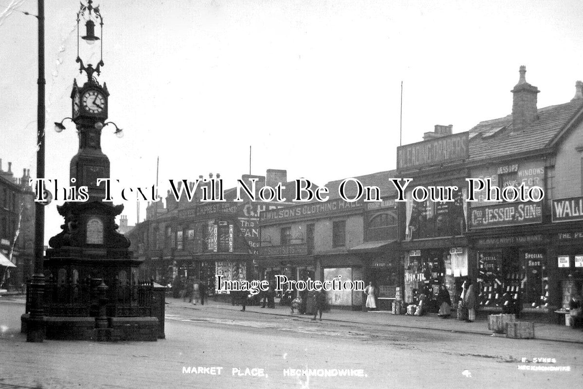 YO 5778 - Market Place, Heckmondwike, Yorkshire c1919