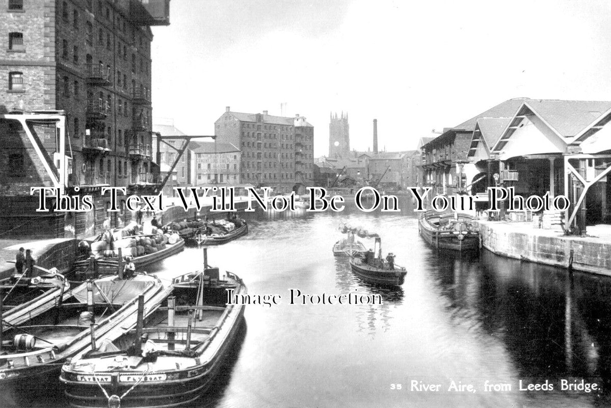 YO 5799 - River Aire From Leeds Bridge, Yorkshire