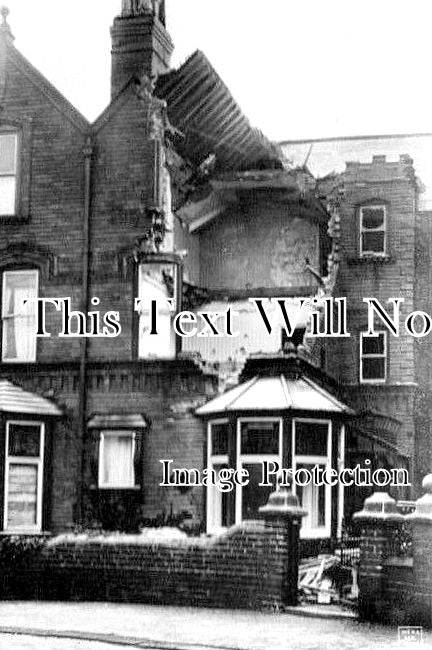 YO 5984 - Lonsdale Road, Scarborough Bombardment, Yorkshire WW1 1914