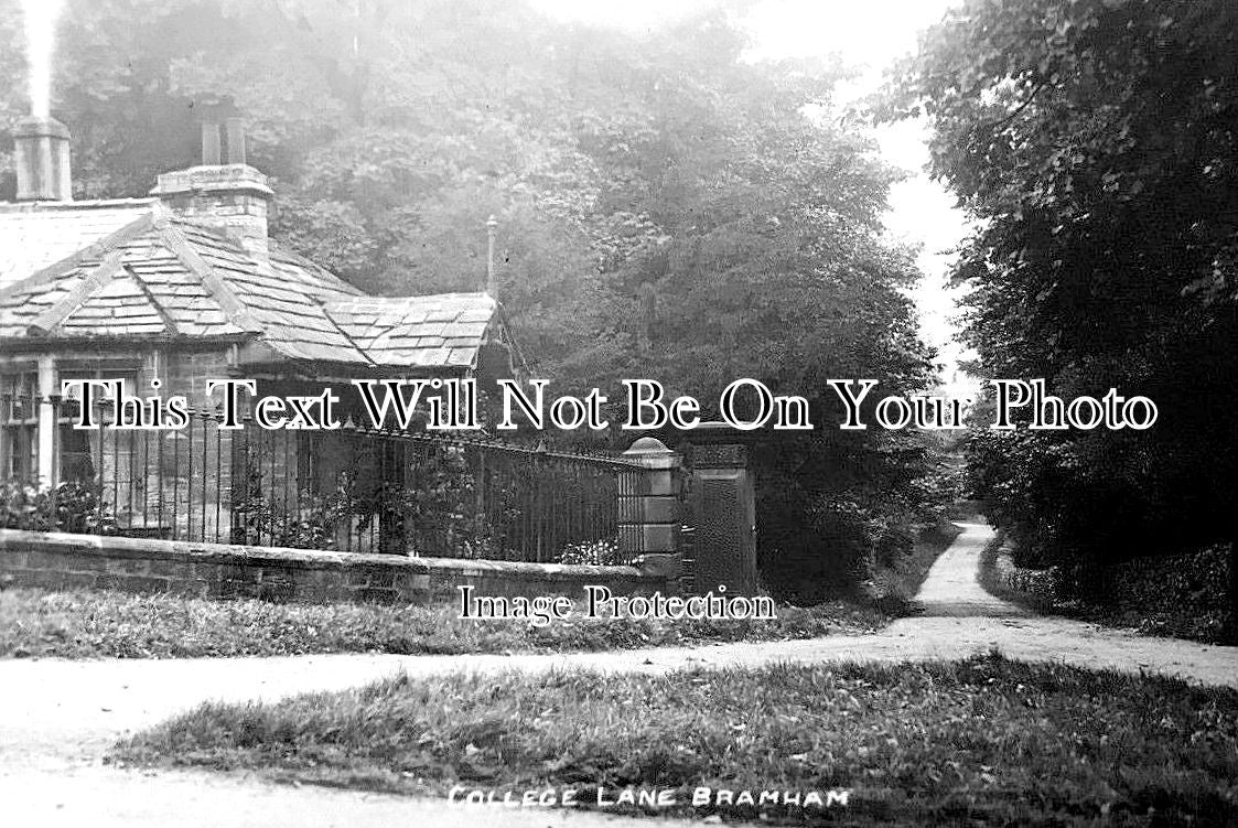 YO 6121 - College Lane, Bramham, Leeds, Yorkshire c1910