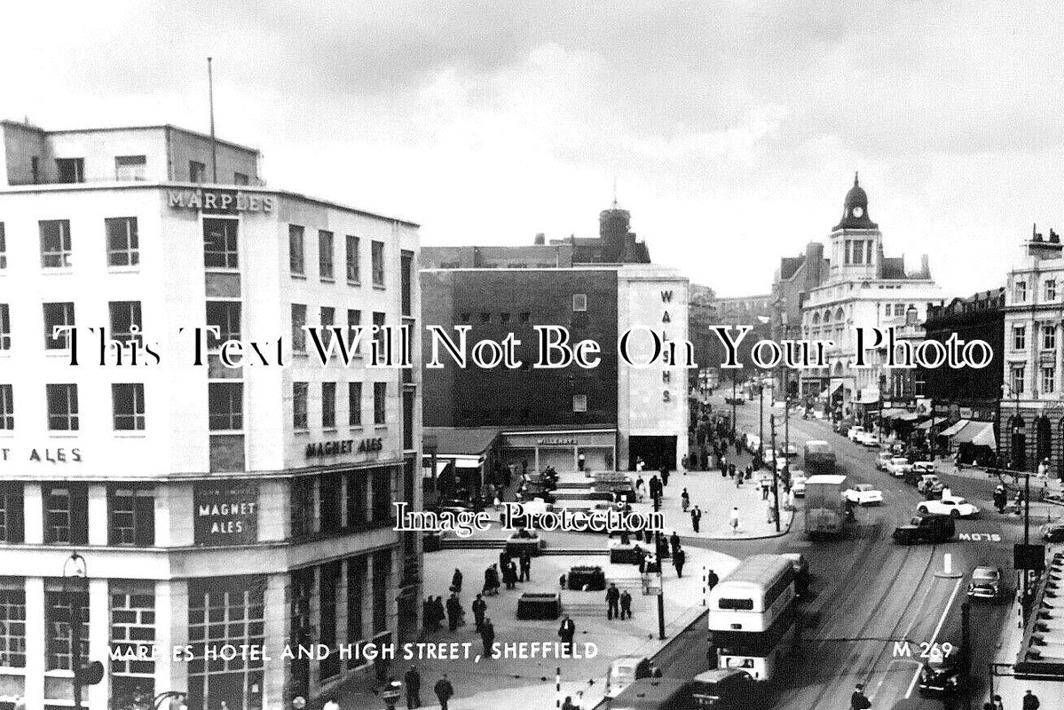 YO 6273 - Marples Hotel & High Street, Sheffield, Yorkshire